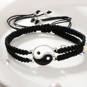BOGO! Ying Yang Set of 2 BFF Bracelets - Magnetic Friendship NEW Boutique